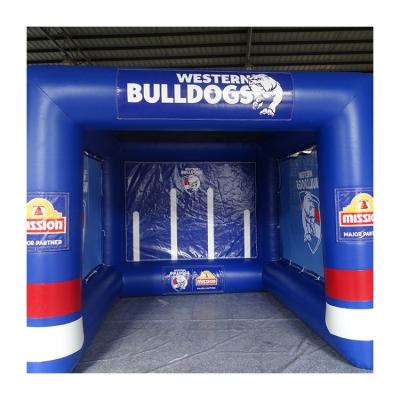 China 0.4mm PVC Inflatable Sport Shooting Game Soccer Goal Post For Soccer Train for sale