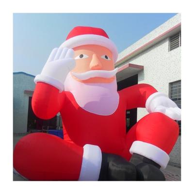 China Indoors And Outdoors Customized 20ft Inflatable Christmas Santa Claus For Xmas Advertising for sale