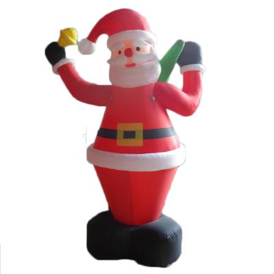 China Same As Picture Or Custom As Your Require Inflatable Santa Claus With Gift Bag Pattern Balloon For Christmas Decoration for sale