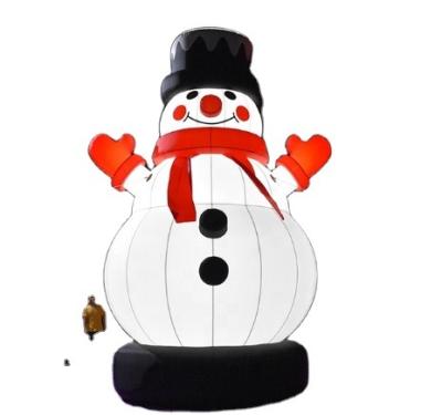 China Indoors and Outdoors Outdoor Decoration with LED Lights Big Inflatable Design Latest Christmas Snowman for Christmas for sale