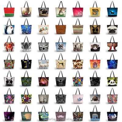 China Eco-friendly /Portable /Recycled Fashion Casual Canvas Beach Bag Female Stripe Tote Women Canvas Handbag Daily Use Single Shoulder Shopping Bags for sale