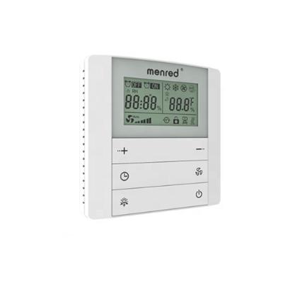China Unit Room FCU Retractable Coil Fan Sensor LS3.42 Programmable Temperature Thermostat With 3-Speed Fan for sale
