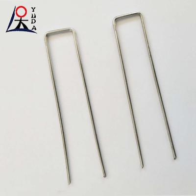 China U-Type Turf Staples For Artificial Grass Rust Proof Sod Pins Stakes for sale