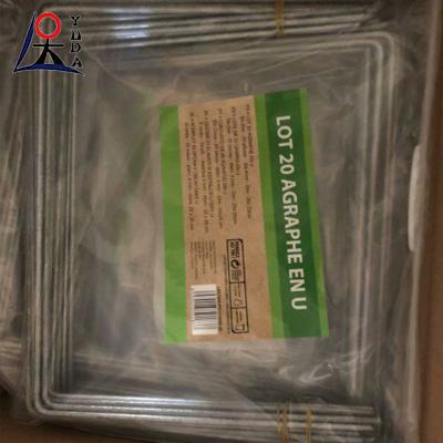 China 11 Gauge U-Type Turf Nails 6 Inch Length Landscape Grass Staples for sale
