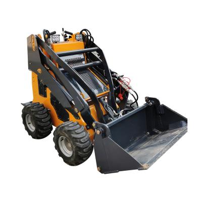 China Building Material Stores Wheel Small Front End Loader Mini Steer Skid Loader For Sale for sale