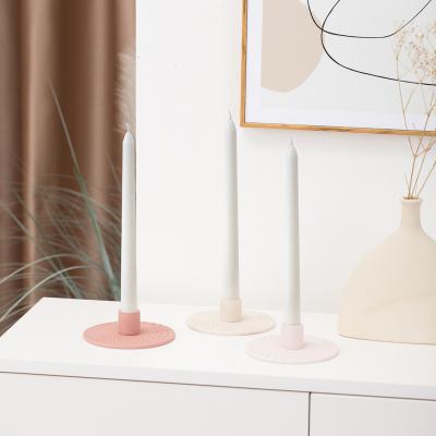China Wholesale Modern Home Decor Nordic Candle Holder Candle Stick Holder Set Ceramic Porcelain Candle Stick Holders for sale