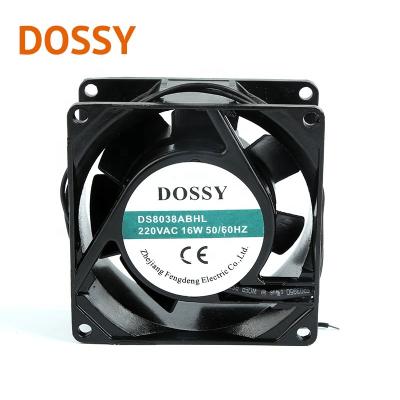 China Elevates 80*80*38 axial fan with metal blades for sale