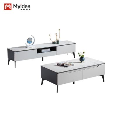 China Modern Factory Custom-Made Low TV Stand Coffee Table Practical Home Furniture Storage Living Room Hotel Use Wood Panel Style Support customization for sale