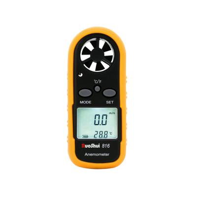 China 816 RuoShui Portable Air Velocity Air Speed Wind Vane Measuring Digital Mini Anemometer 816 for sale