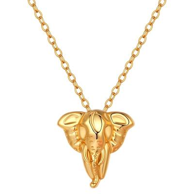 China CLASSIC Customized Factory Supply New Design Gold Plated Mini Elephant Necklace For Mother's Day Gift for sale