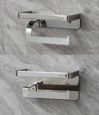 Chine Distributeur adhésif de papier hygiénique d'acier inoxydable avec la couleur de Chrome polie par étagère à vendre