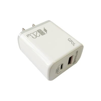 China 20W Travel 20W Mobile Type Mobile Phone Charger Factory Chinese PD US Wall Adapter Mobile Phone Charger for sale