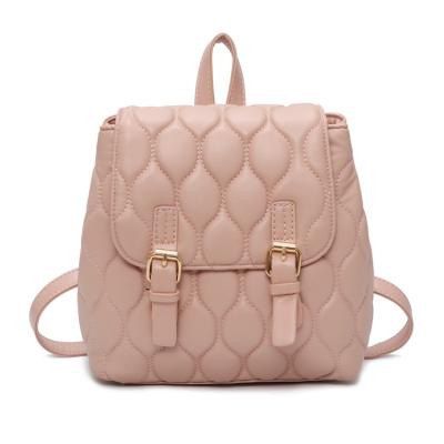 China Portable Hot Selling Design Fashion Backpack Women Fashion Women Backpacks Leather Embroidered Backpack for sale