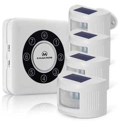 China eMacross Wireless Home Security System Driveway Alarm PIR Sensor Alarm Outdoors for sale