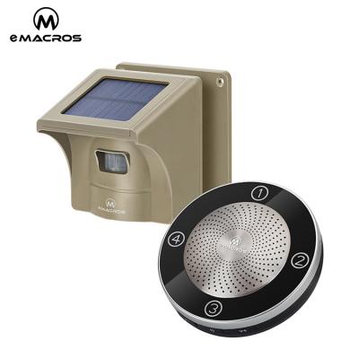 China Outdoor Solar Gold Wholesale Solar Alarm Siren Supplier Motion Detector Long Range Long Range Sensor for sale
