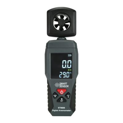 China 2019 New Arrive Color LCD ST9606 Wind Chill Measurement / Wind Speed Meter 0.3~30m/s Handheld Digital Anemometer Alarm ST9606 en venta