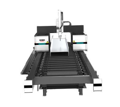 China Automatische CNC H-balk gantry Composite Steel Laser Cutting Machine met 12kw en 20kw Te koop