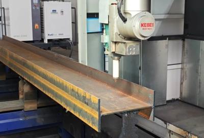 China Precision H Beam Laser Cutting Machine Applicable Materials Carbon Steel / Stainless Steel / Aluminum / Copper Ec-Ophit Laser Head for sale