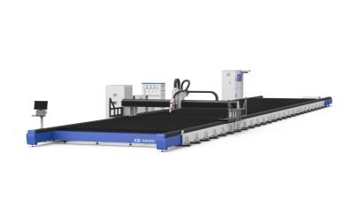 Cina Sistema di controllo Bochu Macchine per il taglio laser di lamiere di metallo con area di taglio di 26000mm*3000mm e potenza laser da 12KW-40KW in vendita