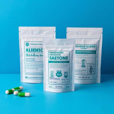 중국 Medical Grade Child Proof Zipper Pouches Resealable For Prescription Drugs Wholesale 판매용