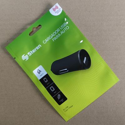 China High-Barrier PET/PE Dual USB Car Charger Packaging | CE/RoHS Certified for sale