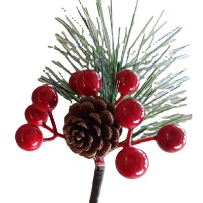 China Minimalist Winter Simulation Pine Tree Decorative Mini Tree Cone Hangers Office Christmas Gifts and Crafts Decoration Navidad Wall Hanging for sale