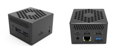 Chine Deux dimensions compactes de mini châssis en plastique du PC LPDDR4 4GB/8GB RJ45 de HDMI N6005 à vendre