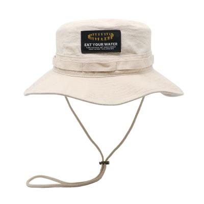 China Organic Cotton Boonie Hat With Woven Patch Moisture Wicking Sweatband for sale