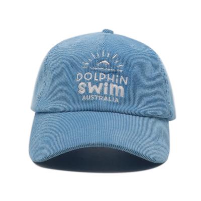 China Unisex 6 Painel Ajustável Vintage Sports Baseball Caps Borda Curva Gorras Corduroy à venda