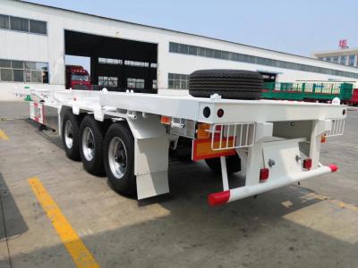 China Semi-Carrier adaptável Trailer de cama plana com eixo FUWA / BPW opcional à venda