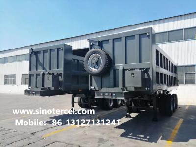 China Heavy Duty Hydraulic 3 Axle Tipper Semi Trailer Safe Transportation for sale