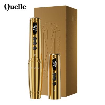 China Permanent Makeup Tattoo Machine with 2 Batteries PMU Pen Digital Eyebrow Wireless Tattoo Pen with Adjustable Stroke for sale