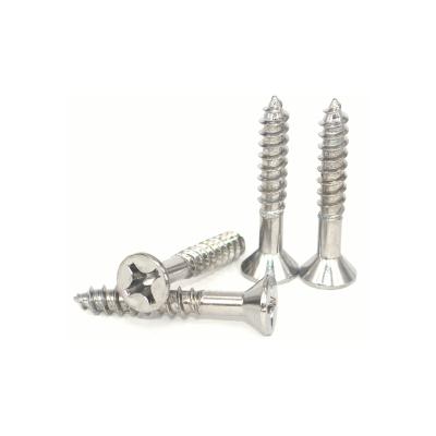 China DIN7997 Carbon Steel Flat Cross Recessed Flat Head Wood Screw Countersunk Head for sale