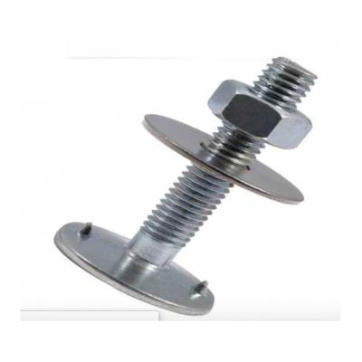 China ASTM 18.5 J429 Gr.2 Steel Elevator Bucket Screw Belt Bolts Fanged With Nuts And Gaskets for sale