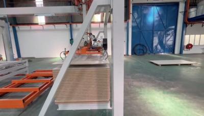 China Short Cycle Melamine Laminating Hot Press Machine For Doors Composite 120 Sheets Hour for sale