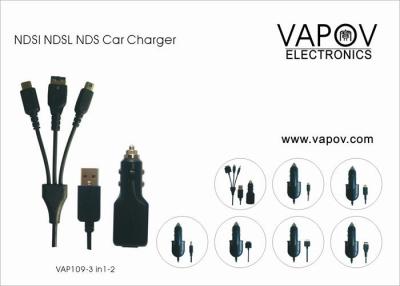 China USB Cable Car Charger 3 in 1 For Nintendo Game Palyer NDS NDSL NDSI 3DS CE ROHS for sale