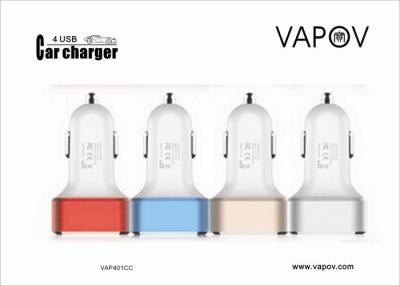 China High output 6.4A Smart 4 Port USB Car Charger for iphone6 ipad for sale