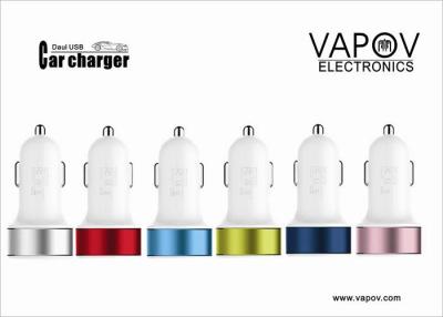 China 4.2 A Intelligent AL Alloy Dual USB Car Charger For Apple / Android/Samsung Mobile Phone or Tablet PC for sale