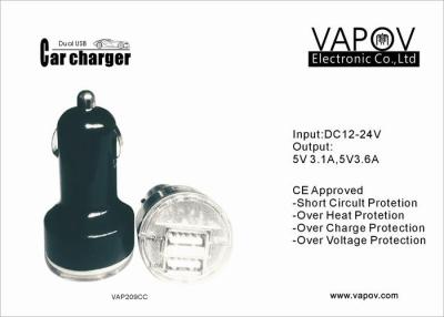 China 3.6A Dual USB Car Charger For Apple/Android/Samsung Mobile Phone ,Tablet PC for sale