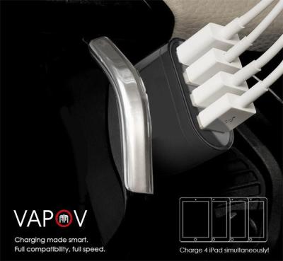 China 8.4 A Intelligent 4 Port USB Car Charger for Apple / Samsung / Android Mobile phone , Tablet PC for sale
