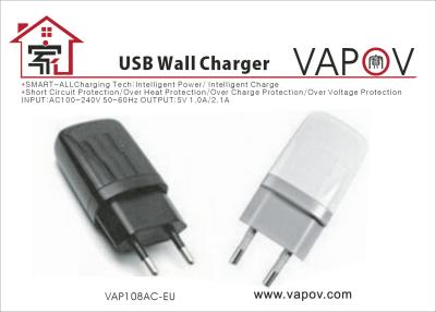 China CE approved 2.1A single universal USB Wall Charger EU plug for mobile phone and tablet for sale