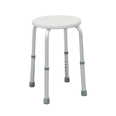 China Medical Portable Folding Aluminum Adjustable Shower Seat Comfortable Bathroom Bench Shower Chair Safety for sale