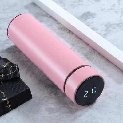 China 500ML Vacuum Flasks Bottle Viable Thermal Touch Screen 304 Stainless Steel Smart Water Bottle With LED Temperature Display for sale