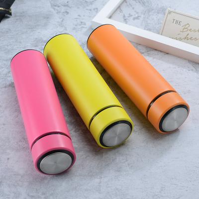 China Sustainable Hi-tech Eco-friendly Smart Beverage Booster Bottle Insulated Stainless Steel Smart Travel Vacuum Water Bottle for sale