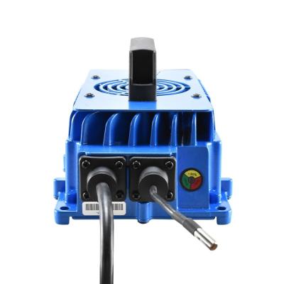 China Faster Charger 24V 36V 48V 60V 72V Blue EZGO Golf Cart battery charger 3 Pin Round Plug for sale