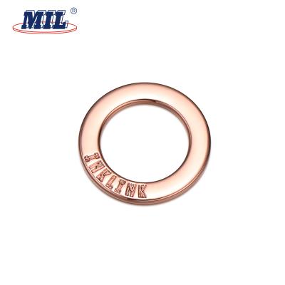 China Custom Logo High Quality O Ring Buckle Metal Buckle For Brand Clothing /Jeans /DIY /Bags /Overcoat Handbags for sale