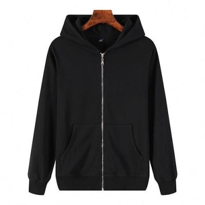 China CCXL 100% Cotton US Size DIY Anti-Shrink Custom Embroidered Black Zipper Up Hoodies For Men Winter Hoodie Custom Printing for sale