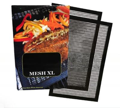 China HIGH QUALITY Non Stick Grill Mesh Mat Set of 3 - Nonstick Heavy Duty BBQ Grilling & Baking Accessories Non Stick BBQ Grill Mat for sale