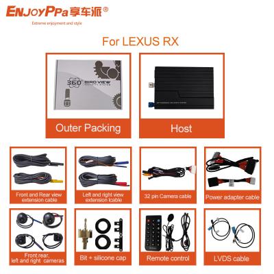 China Wireless Remote Control 360 Car View Camera System For Lexus RX CQC Certified for sale
