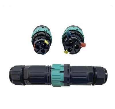 Chine M23 Carte rapide Connecteur de données imperméable à l'eau IP68 Connecteur à trois cœurs extérieur à vendre